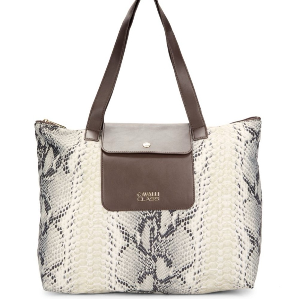 Cavalli Class Snakeskin Python Print Tote - image 3